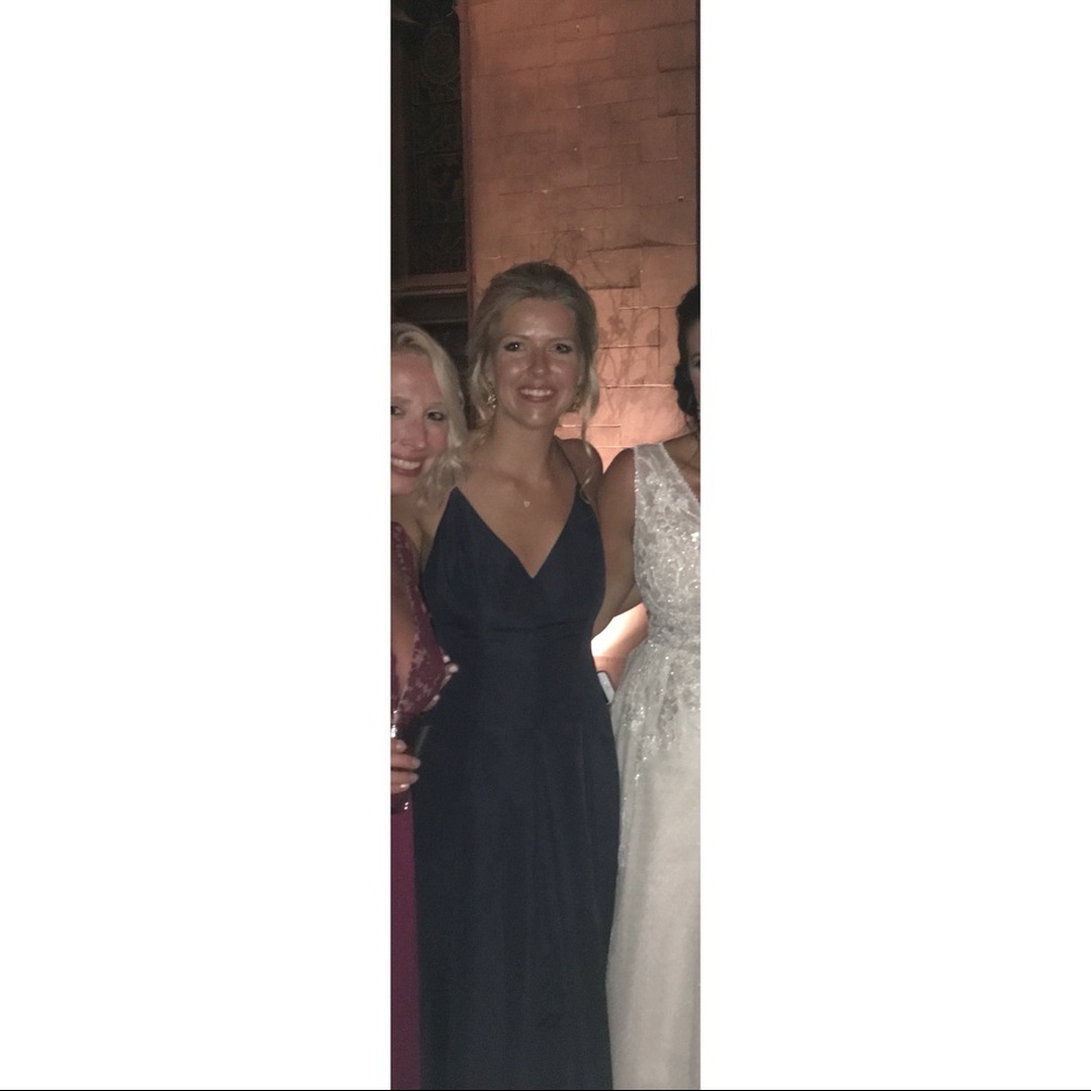 After Six Size 2 Navy Blue Ball Gown